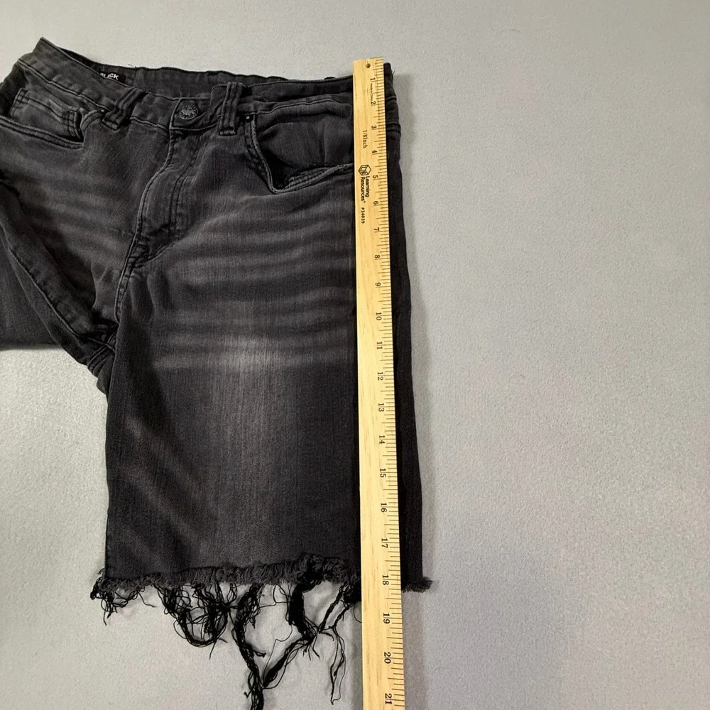 Buffalo David Bitton Driven Relaxed Straight Black Cut Off Denim Shorts Mens 33